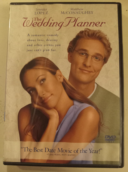 The Wedding Planner, DVD Movie, Jennifer Lopez Widescreen, Rated PG-13, USED
