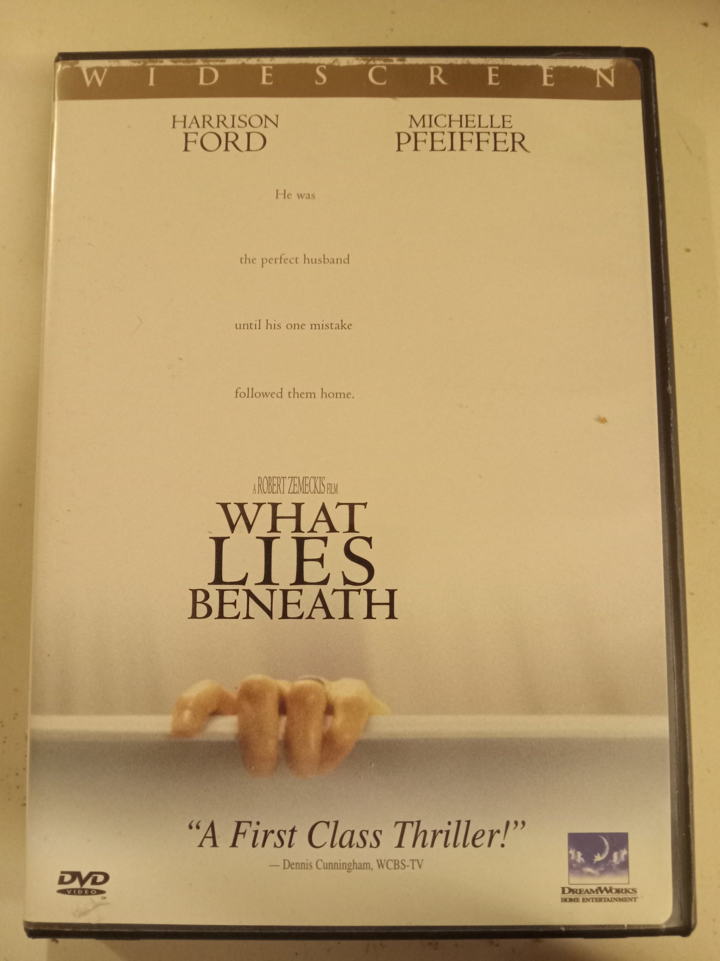What Lies Beneath, DVD Movie, Harrison Ford, Widescreen, Rated PG-13, USED