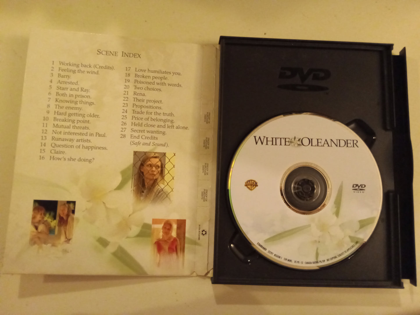 White Oleander, DVD Movie, Michelle Pfeiffer Fullscreen, Rated PG-13, USED