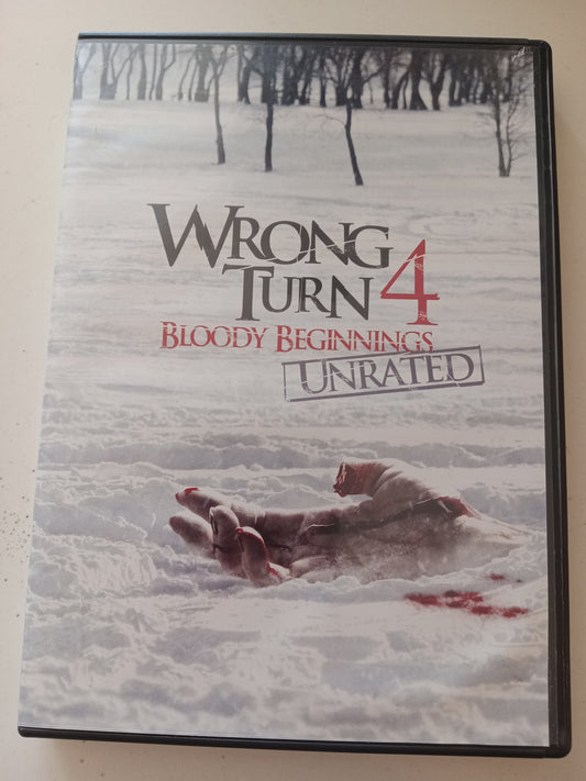 Wrong Turn 4 Bloody Beginnings, DVD Movie, Jenny Pudavick Widescreen, Not Rated, USED