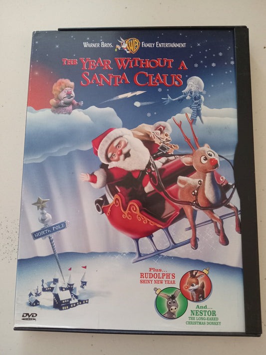 The Year Without A Santa Claus, Warner Bros Animation DVD Movie, Mickey Rooney Fullscreen, Not Rated, USED