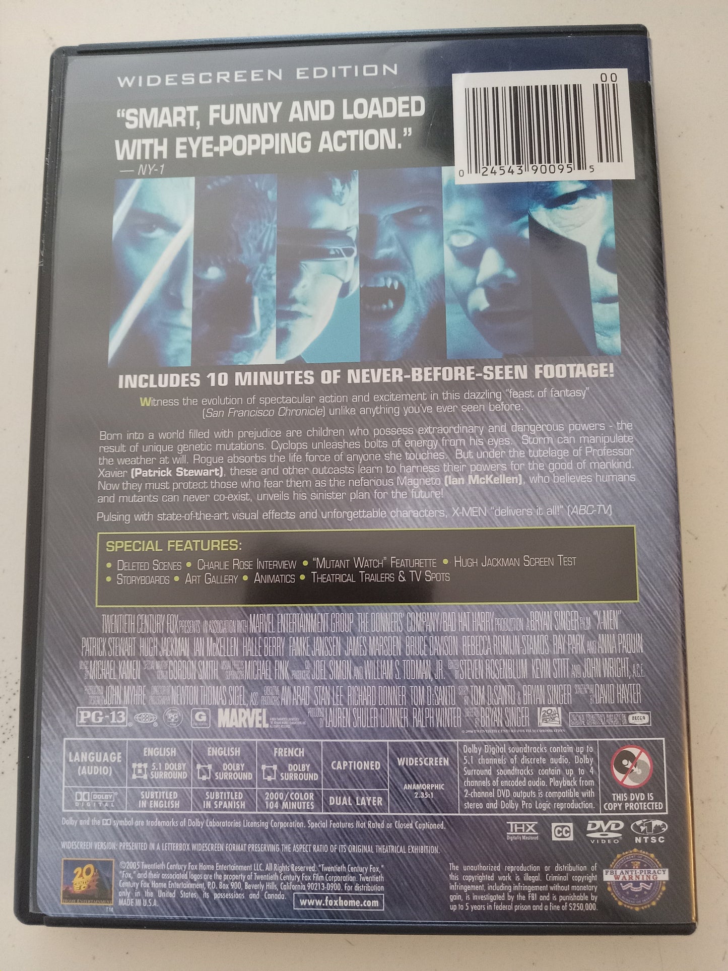 X-Men Trilogy (X1, X2 United, X3 Last Stand), DVD Movie, Hugh Jackman Widescreen, Rated PG-13, USED