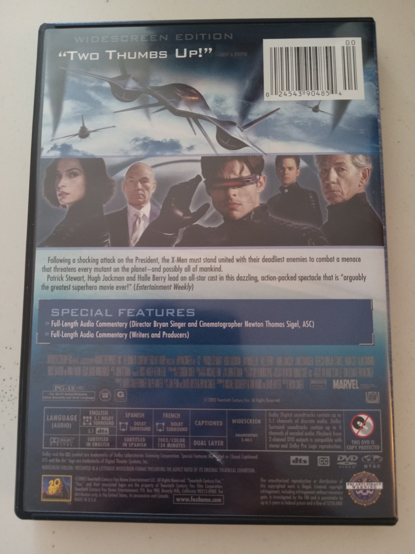 X-Men Trilogy (X1, X2 United, X3 Last Stand), DVD Movie, Hugh Jackman Widescreen, Rated PG-13, USED