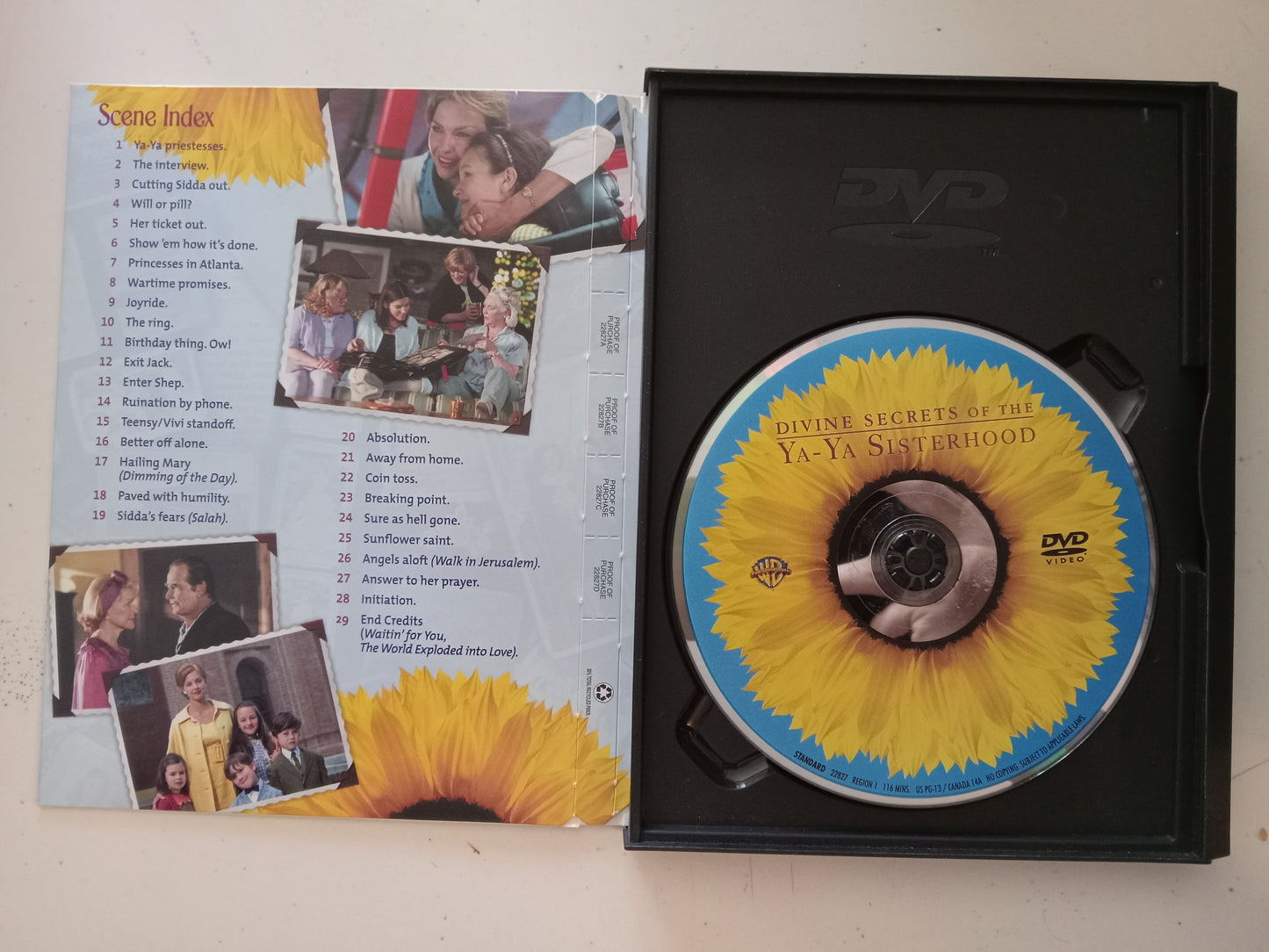 Divine Secret Of The Ya-Ya Sisterhood, DVD Movie, Sandra Bullock Fullscreen, Rated PG-13, USED