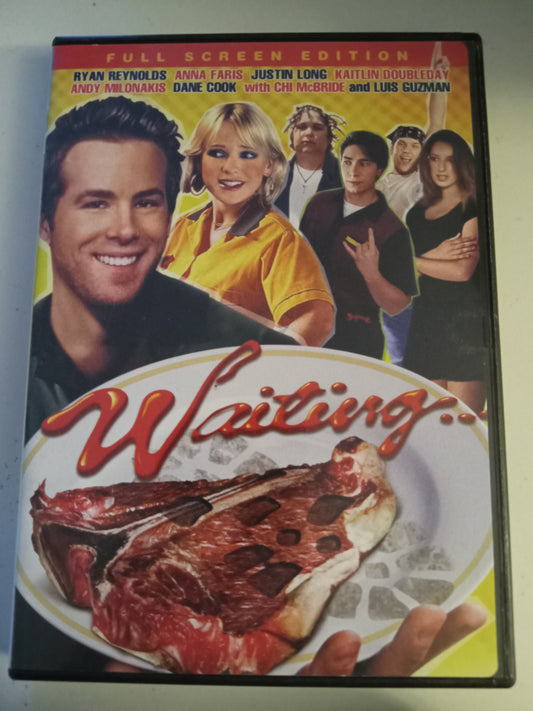 Waiting..., DVD Movie, Ryan Reynolds Fullscreen, Rated R, USED