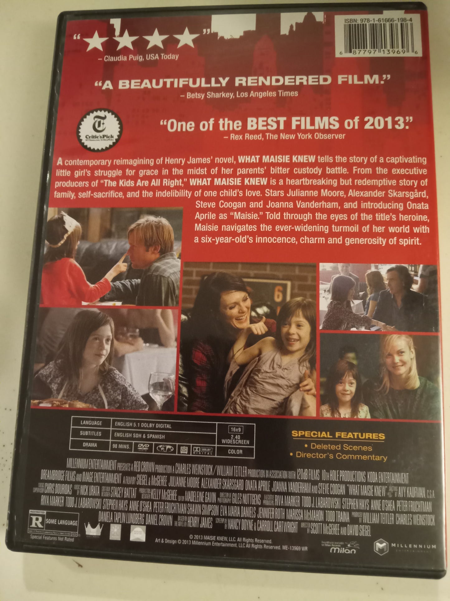 What Maisie Knew, DVD Movie, Julianne Moore Widescreen, Rated R, USED