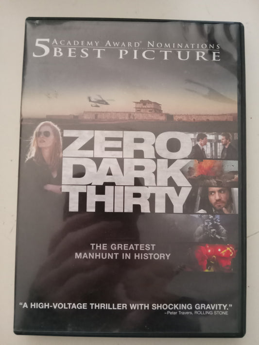 Zero Dark Thirty, DVD Movie, Jessica Chastain Widescreen, Rated R, USED
