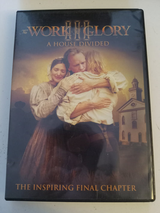 The Work And The Glory (3) A House Divided, DVD Movie, Jonathan Scarfe Widescreen, LDS Church History, Mormons Rated PG, USED