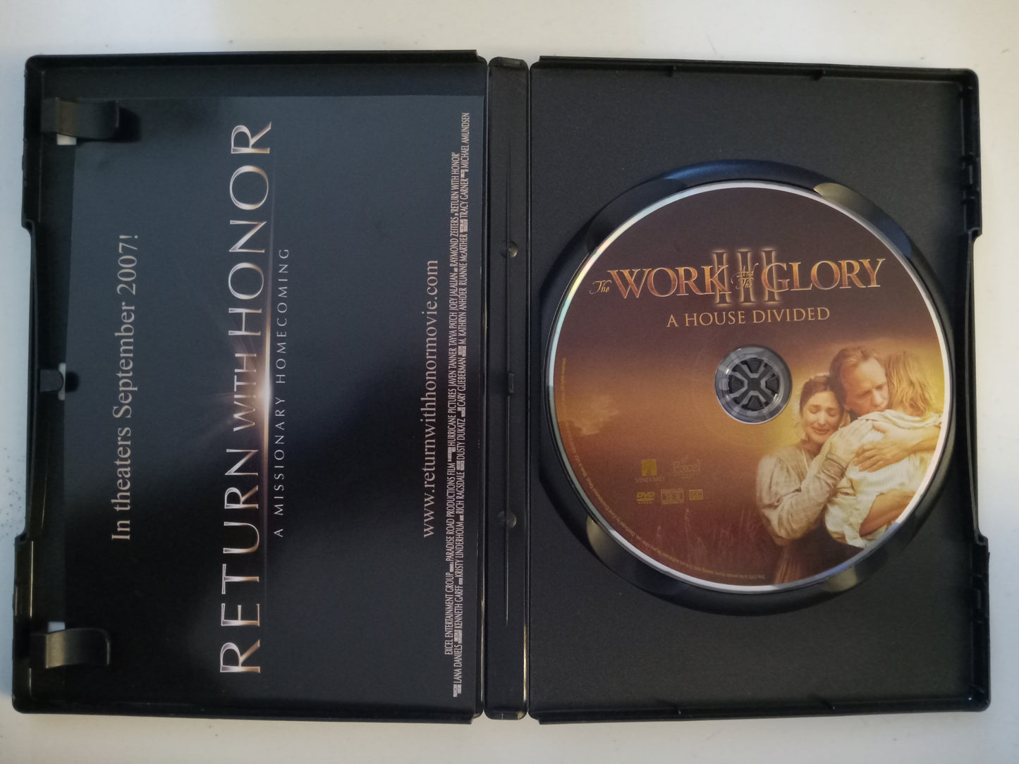The Work And The Glory (3) A House Divided, DVD Movie, Jonathan Scarfe Widescreen, LDS Church History, Mormons Rated PG, USED