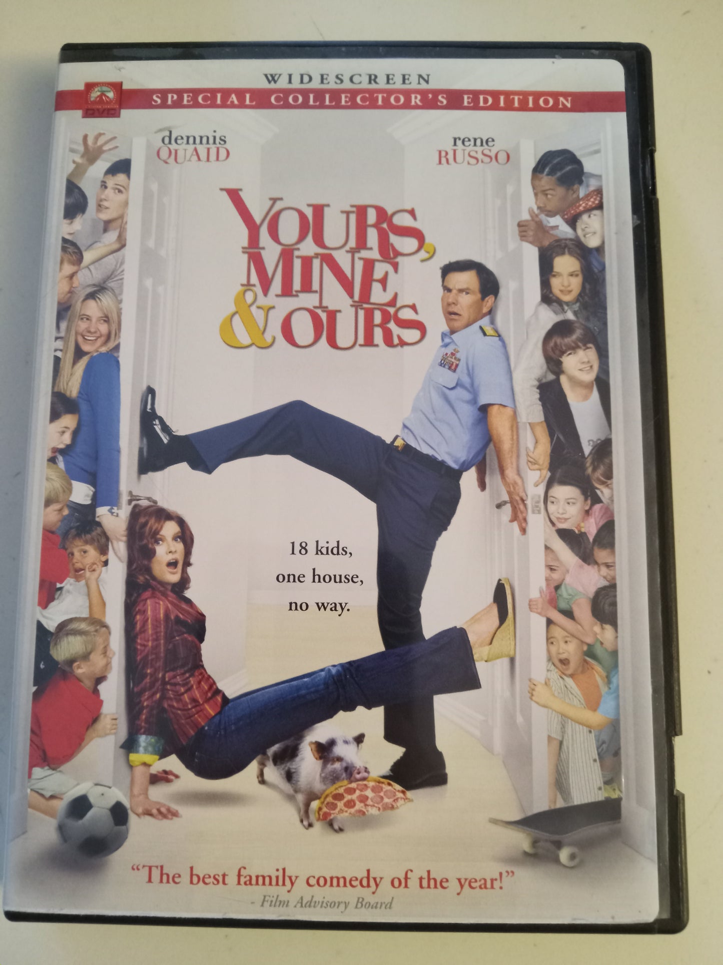 Yours Mine And Ours DVD Movie, Dennis Quaid Widescreen, Special Collector's Ed. Not Rated, NEW/USED