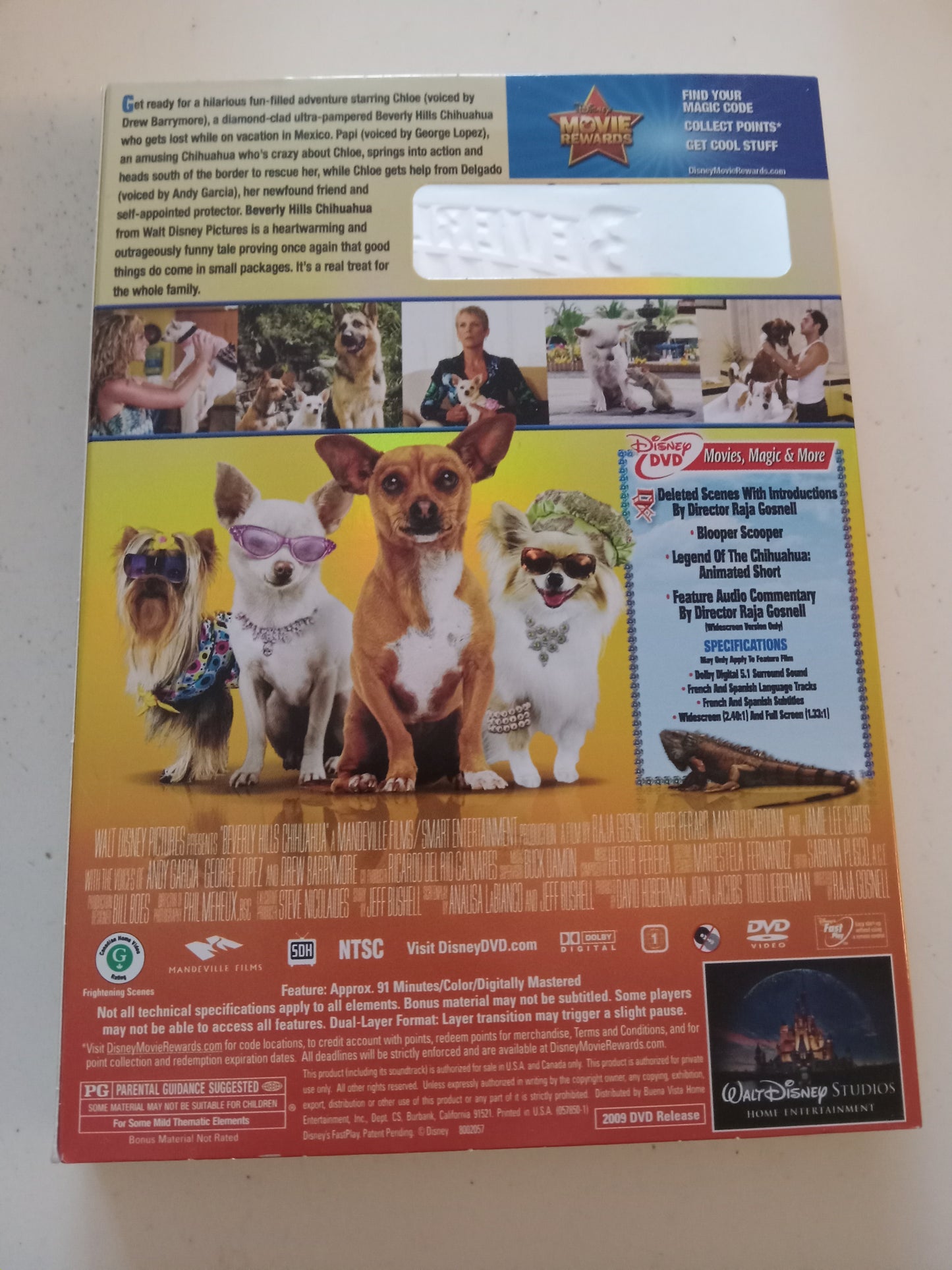 Beverly Hills Chihuahua, DVD Movie, Jamie Lee Curtis Widescreen, Rated PG, USED