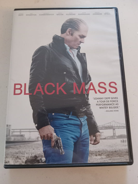 Black Mass, DVD Movie, Johnny Depp Widescreen, Rated R, USED