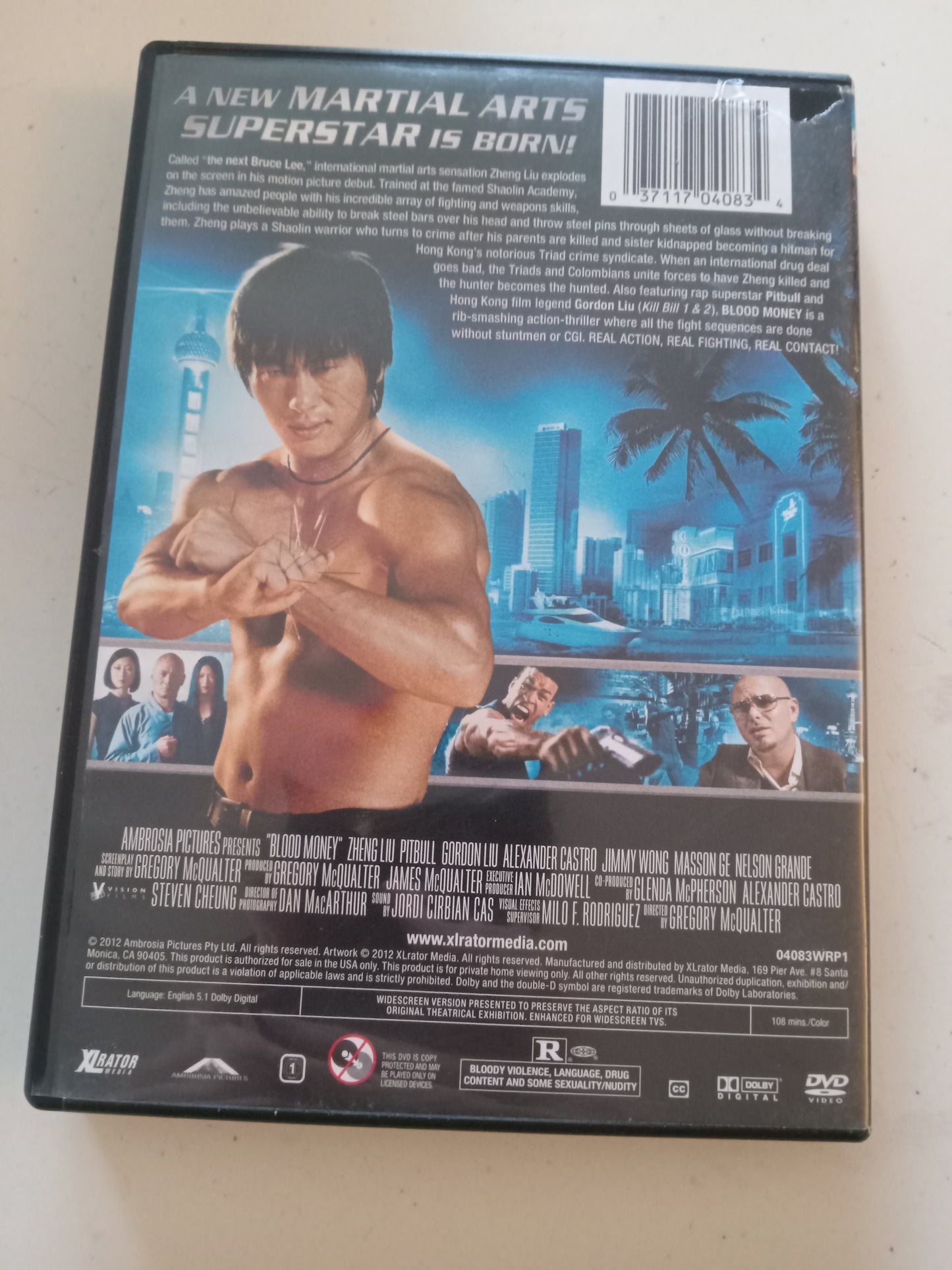 Blood Money, DVD Movie, Pitbull Widescreen, Rated R, USED
