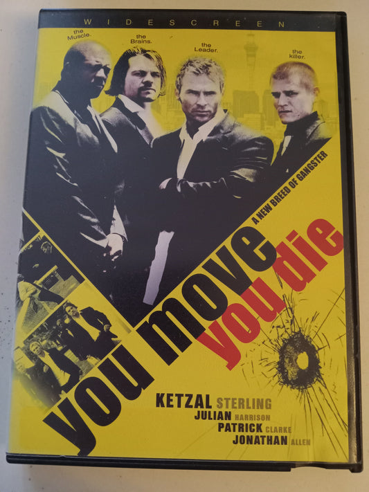You Move You Die, DVD Movie, Ketzal Sterling Widescreen, Not Rated, USED