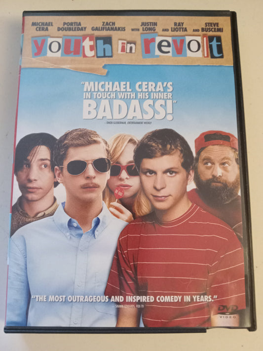 Youth In Revolt, DVD Movie, Zach Galifianakis Widescreen, Rated R, USED