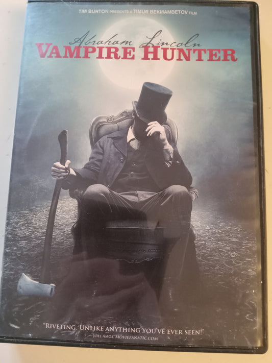 Abraham Lincoln Vampire Hunter, DVD Movie, Dominic Cooper Widescreen, Rated R, USED