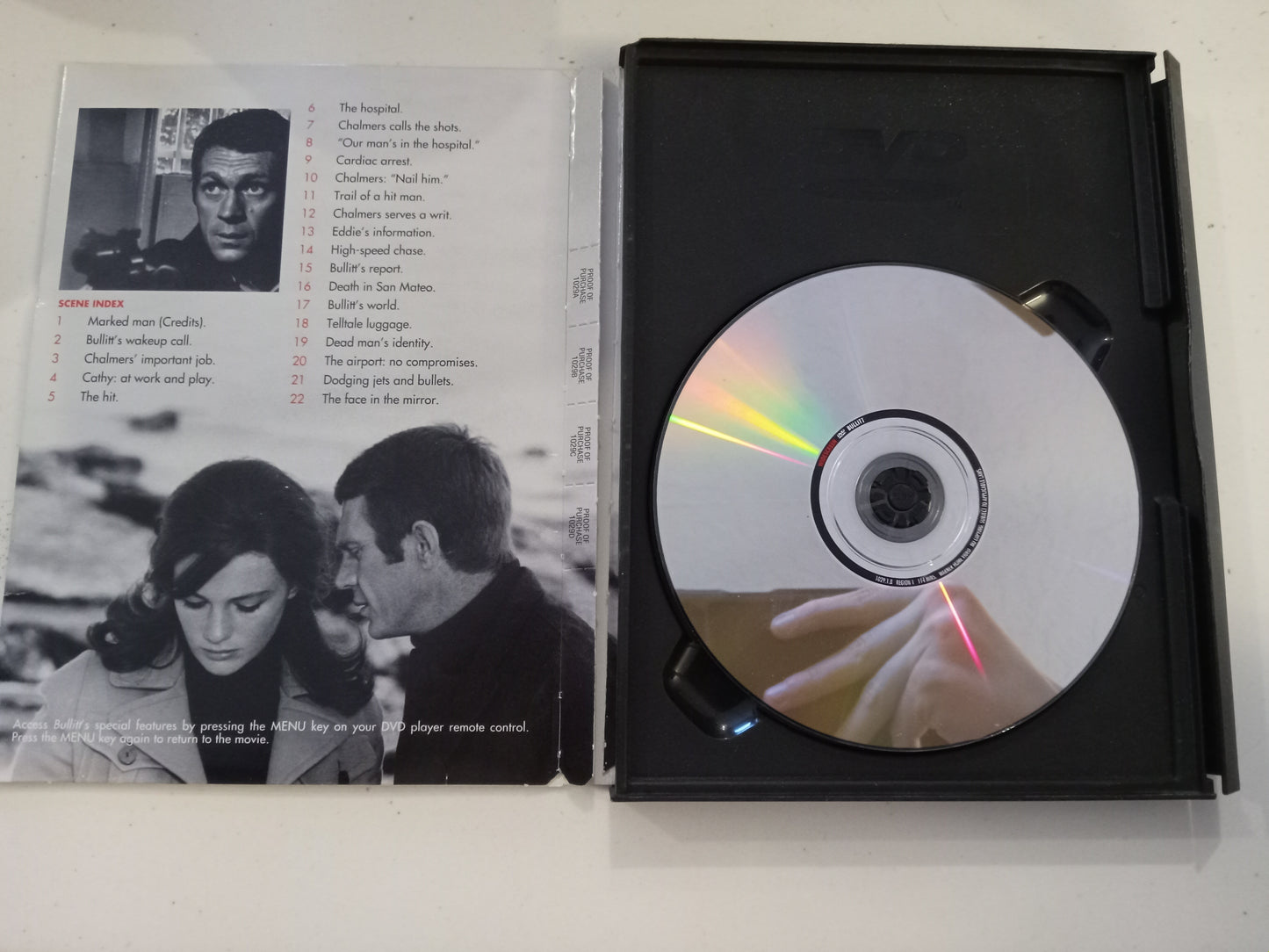Bullitt, DVD Movie, Steve McQueen, Widescreen, Rated PG, USED