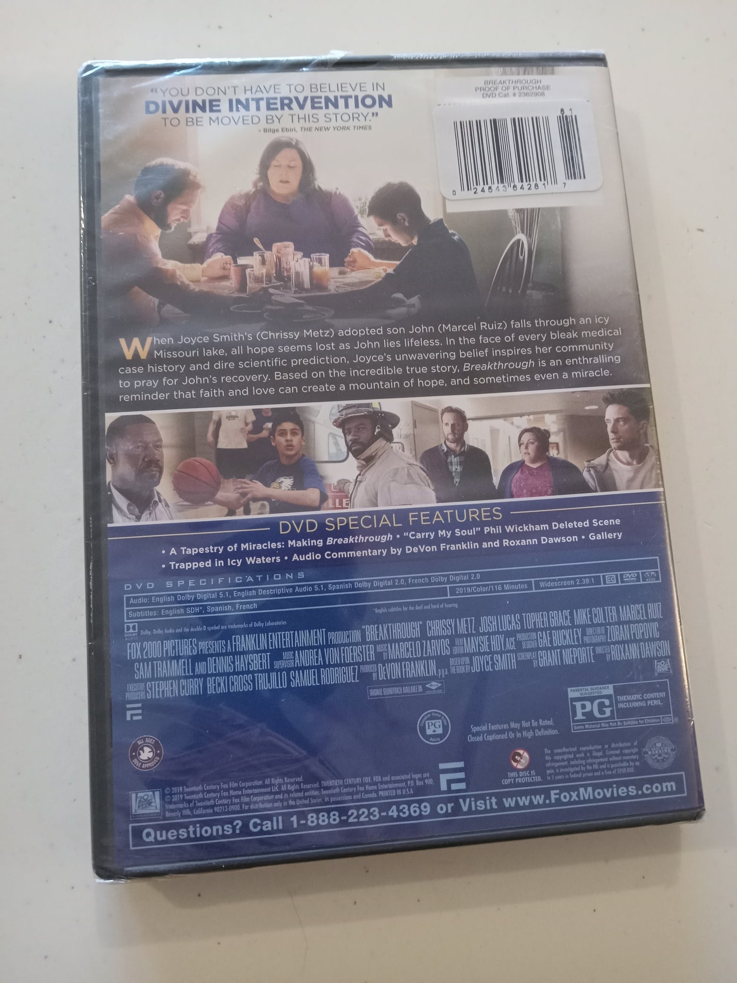 Break Through, DVD Movie, Josh Lucas Widescreen, Rated PG, NEW