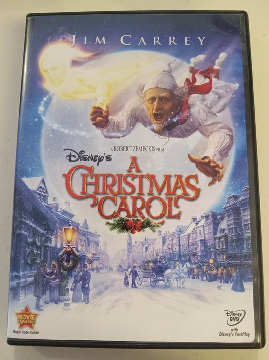 A Christmas Carol, DVD Movie, Jim Carrey Widescreen, Rated PG, USED