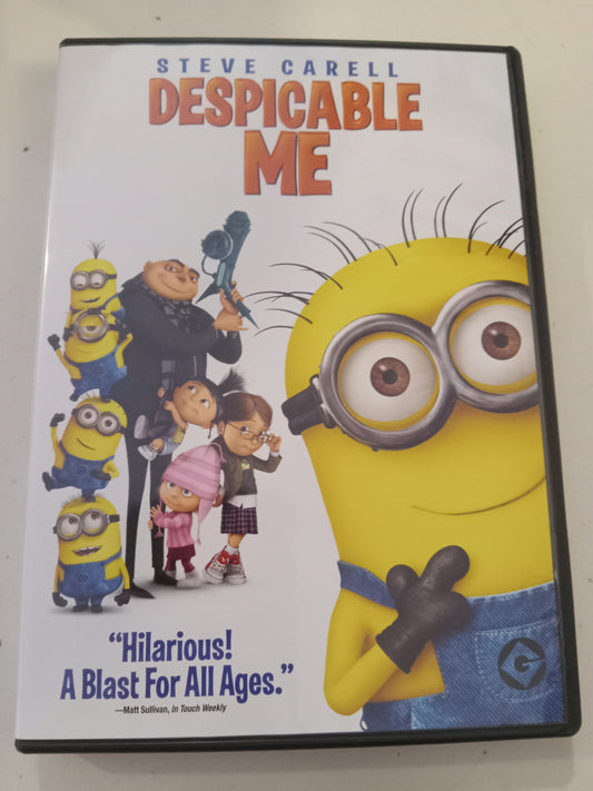 Despicable Me, Universal Animation DVD Movie, Steve Carell Widescreen, Rated PG, USED