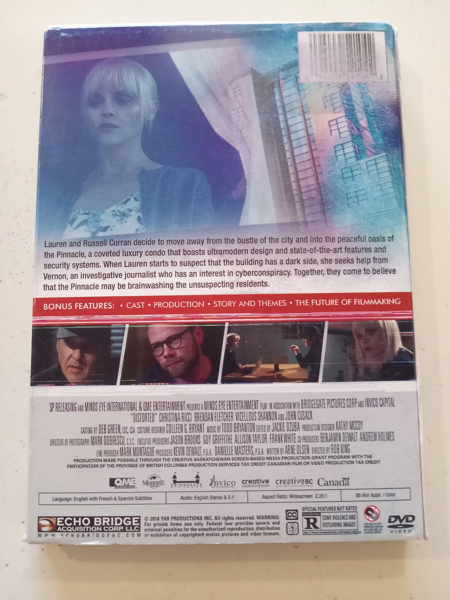 Distorted, DVD Movie, John Cusack Widescreen, Rated R, NEW