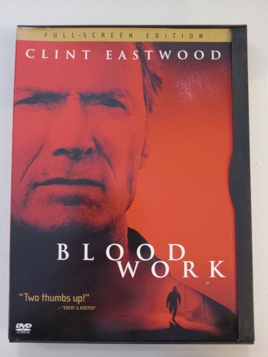 Blood Work, DVD Movie, Clint Eastwood Fullscreen, Rated R, USED