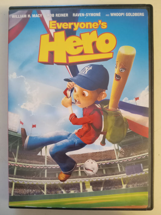 Everyone's Hero, Fox Animation DVD Movie, William H. Macy Fullscreen, Widescreen, Rated G, USED