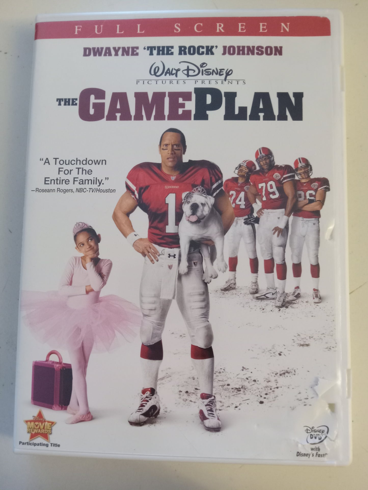 The Game Plan, DVD Movie, Dwayne Johnson, Fullscreen, Rated PG, USED