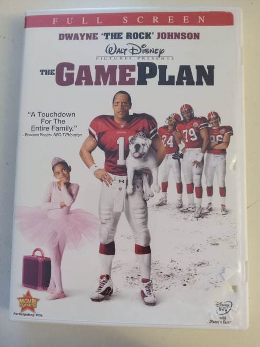 The Game Plan, DVD Movie, Dwayne Johnson, Fullscreen, Rated PG, USED