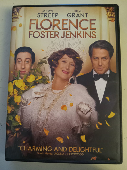Florence Foster Jenkins, DVD Movie, Meryl Streep Widescreen, Rated PG-13, USED