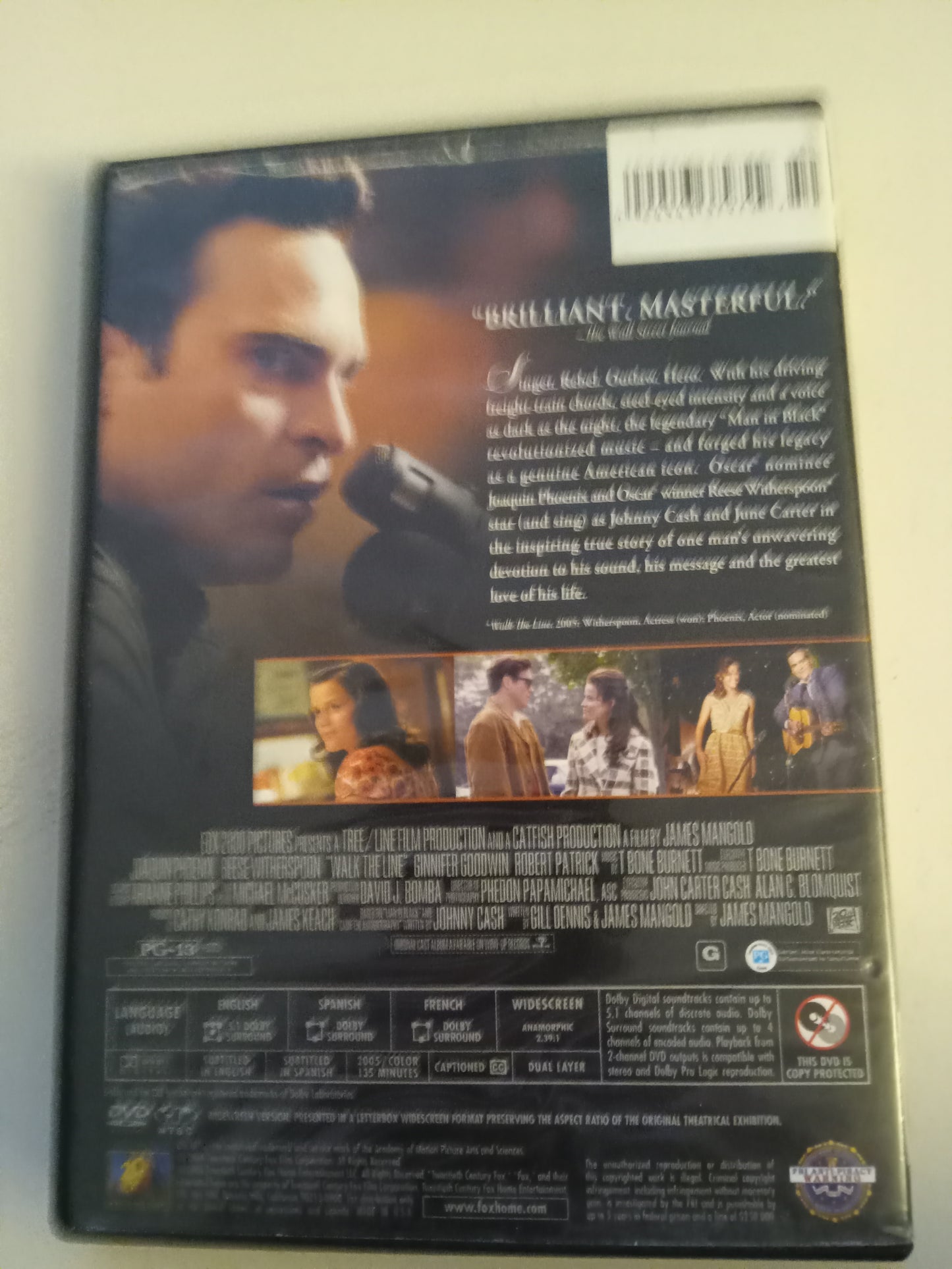 Walk The Line (Johnny Cash), DVD Movie, Joaquin Phoenix Widescreen, Special Ed. Rated PG-13, USED
