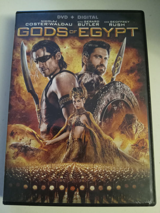Gods Of Egypt, DVD Movie, Gerard Butler Widescreen, Rated PG-13, USED