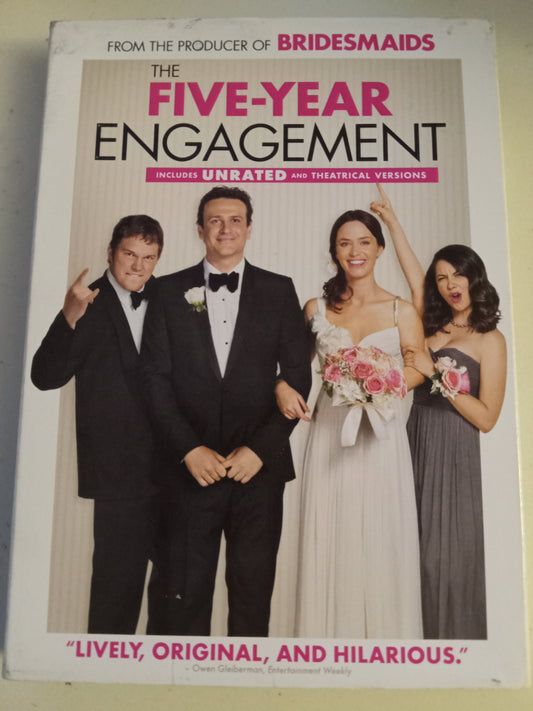 Five Year Engagement, DVD Movie, Jason Segel Widescreen, Not Rated/R, USED