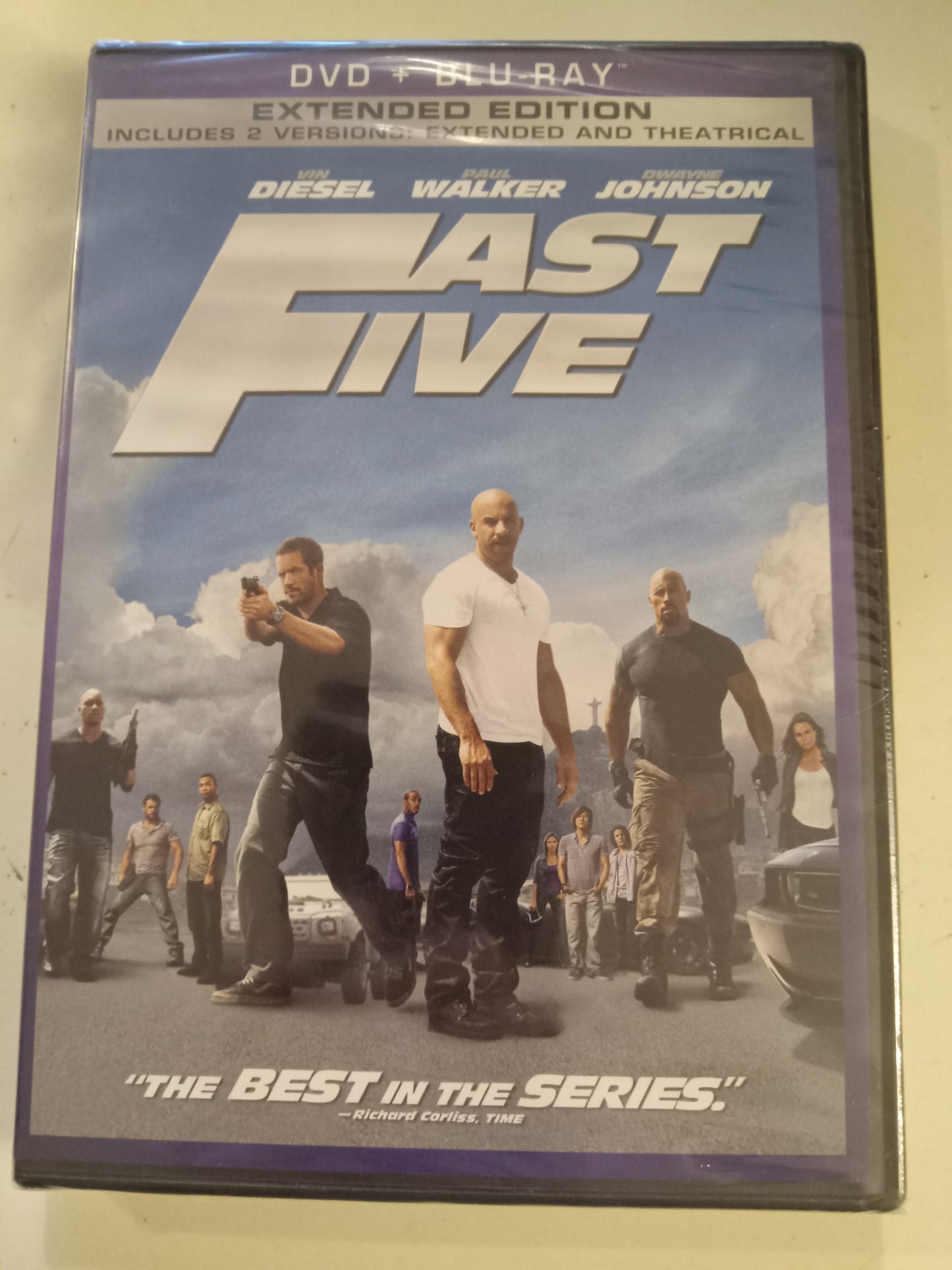 Fast Five, Extended Edition, DVD Movie +Blu-Ray, Vin Diesel Widescreen, Rated PG-13, NEW/USED