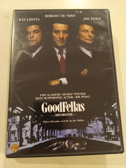 GoodFellas, DVD Movie, Robert DeNiro Widescreen, Rated R, USED