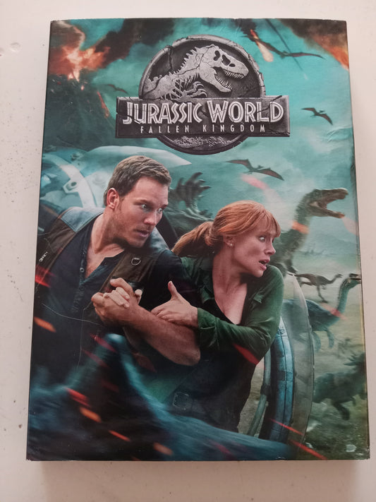 Jurassic World, Fallen Kingdom, DVD Movie, Chris Pratt Widescreen, Rated PG-13, USED