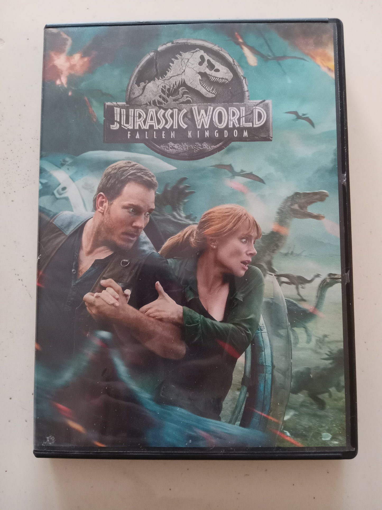 Jurassic World, Fallen Kingdom, DVD Movie, Chris Pratt Widescreen, Rated PG-13, USED
