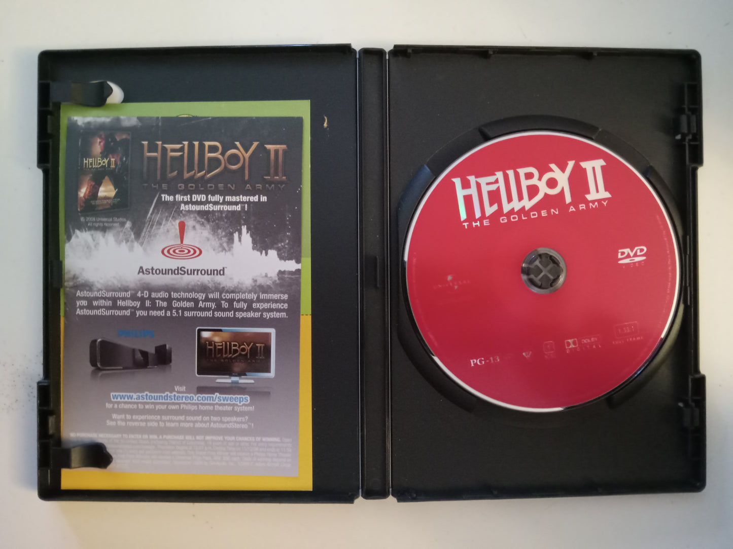 Hellboy 2, The Golden Army, DVD Movie, Ron Perlman Fullscreen, Rated PG-13, USED