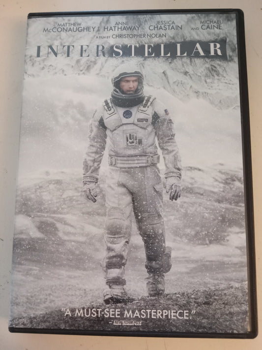 Interstellar, DVD Movie, Matthew McConaughey Widescreen, Rated PG-13, USED