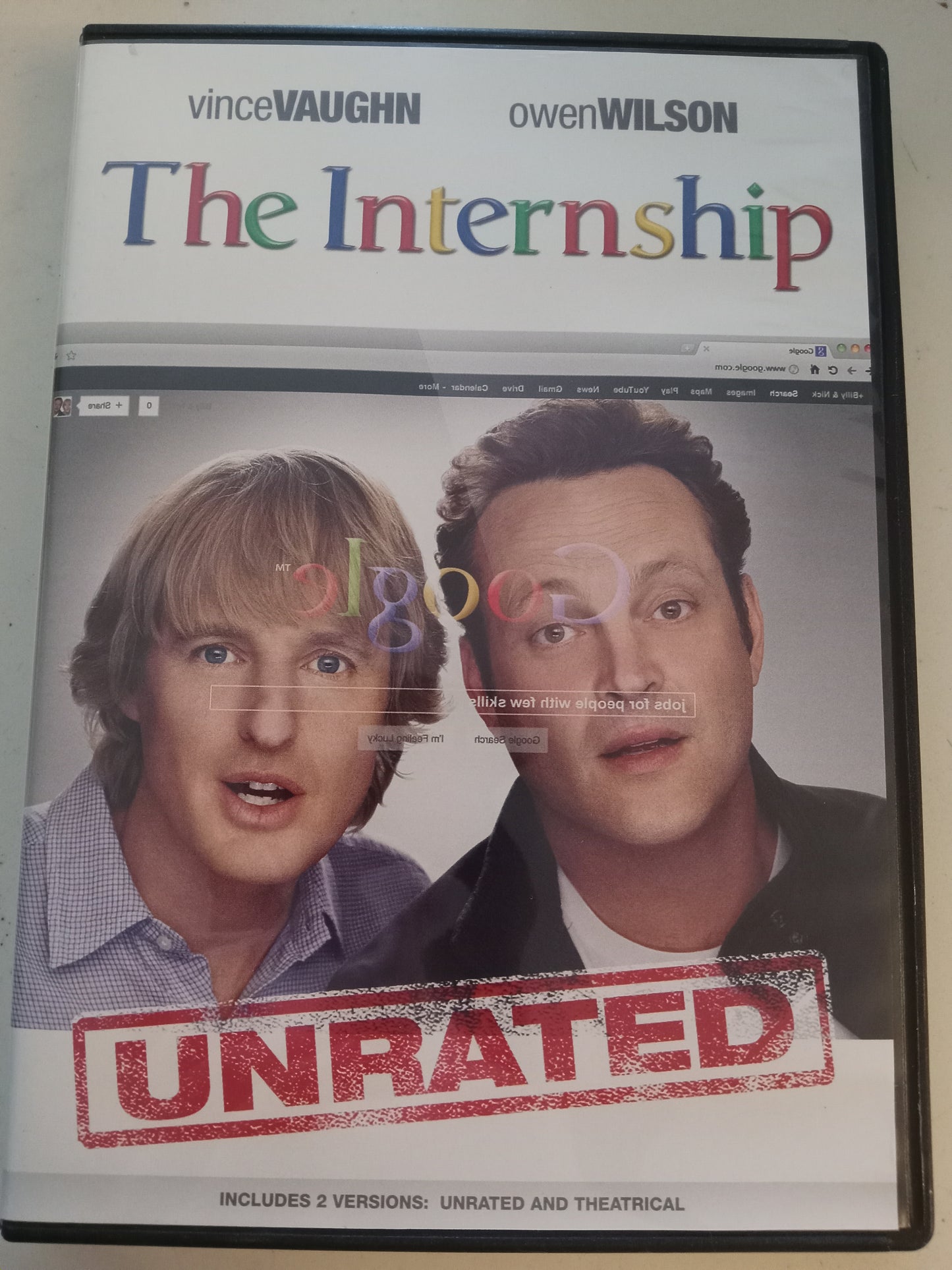 The Internship, DVD Movie, Vince Vaughn Widescreen, Not Rated/PG-13, USED