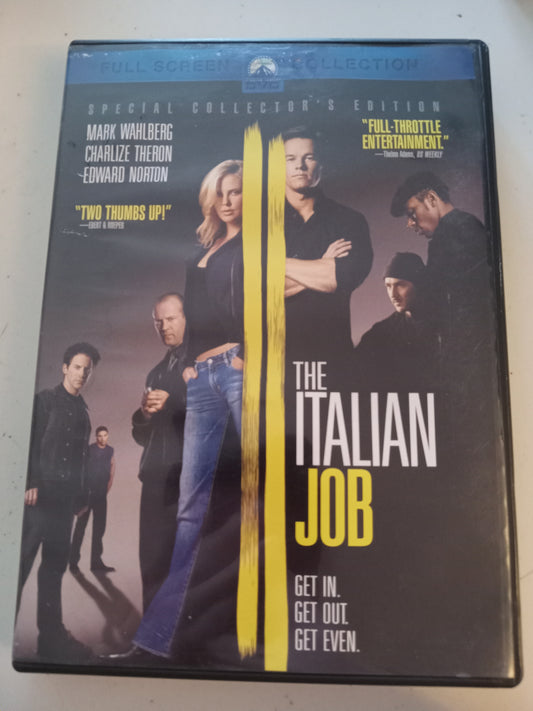 The Italian Job, DVD Movie, Mark Wahlberg Fullscreen, Rated PG-13, USED