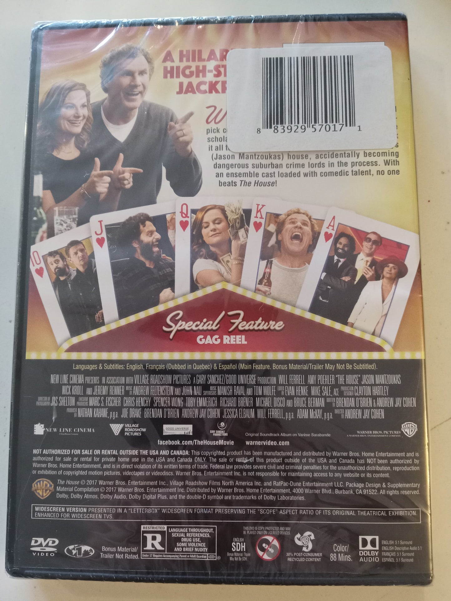 The House, DVD Movie, Will Ferrell Widescreen, Rated R, NEW