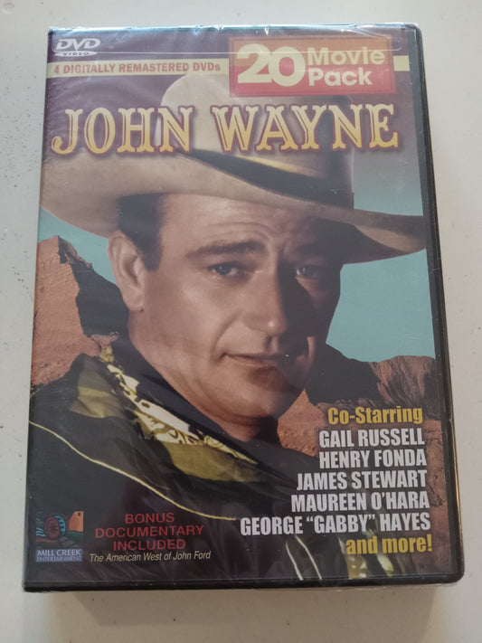 John Wayne 20 Movie Pack, DVD Movie, Henry Fonda Widescreen, Not-Rated, NEW