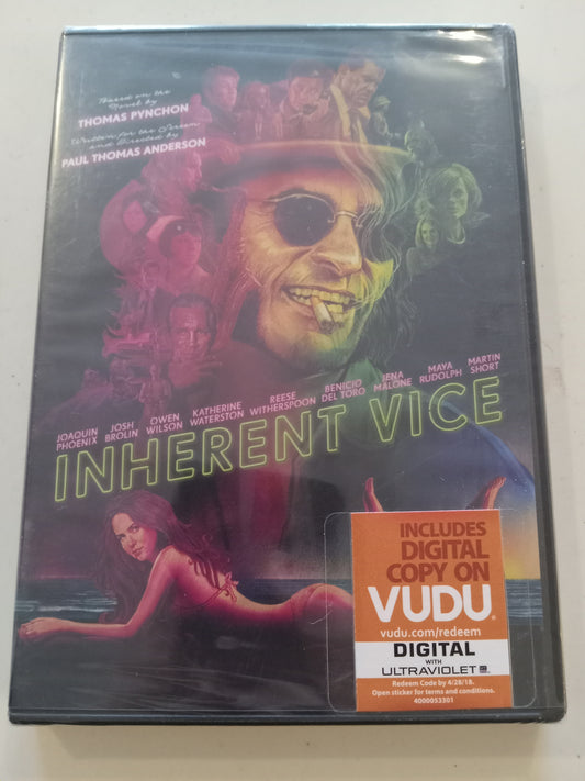 Inherent Vice, DVD Movie, Joaquin Phoenix Widescreen, Rated R, NEW