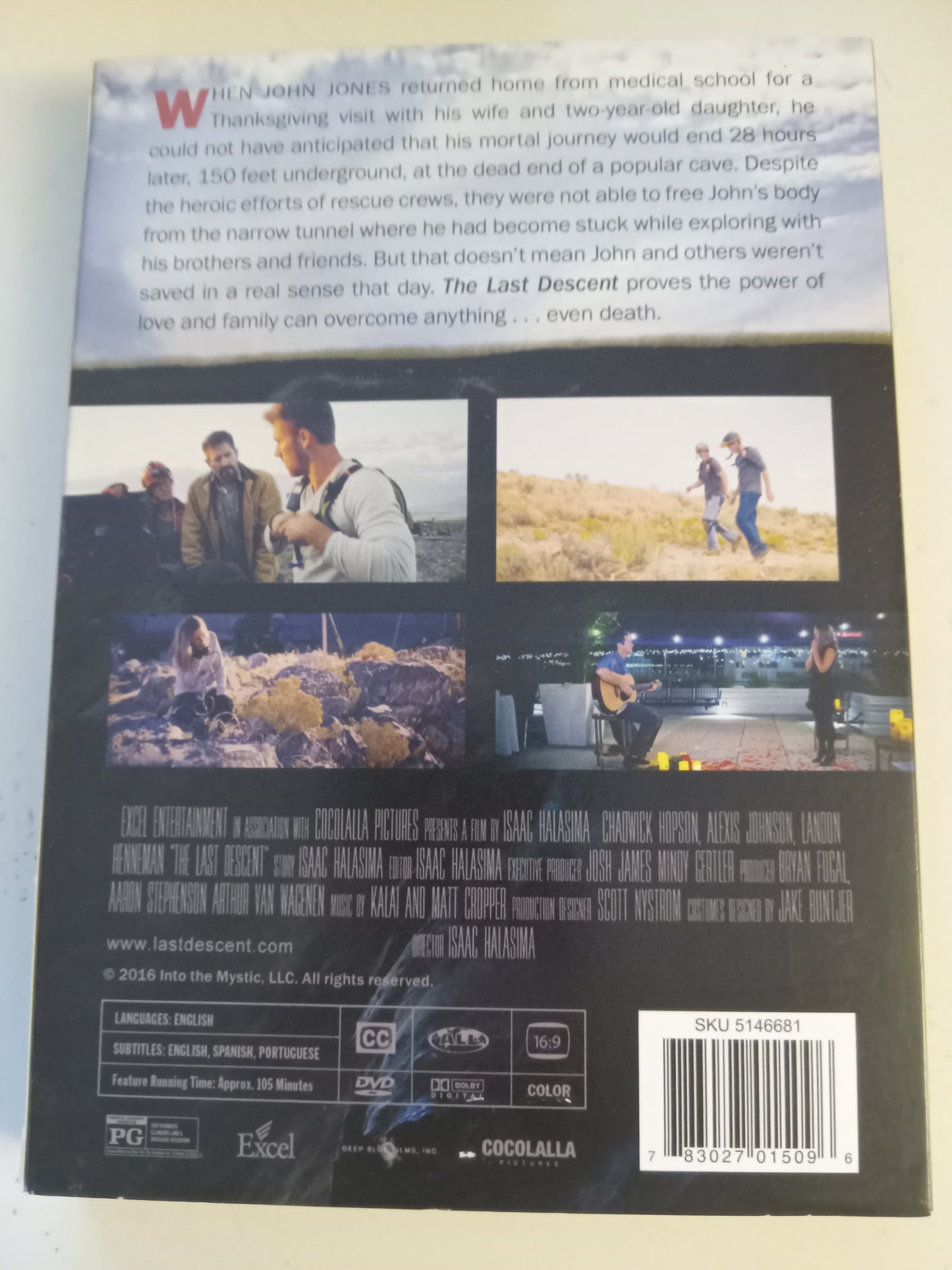 The Last Descent, DVD Movie, Isaac Halasima Widescreen, Rated PG, USED
