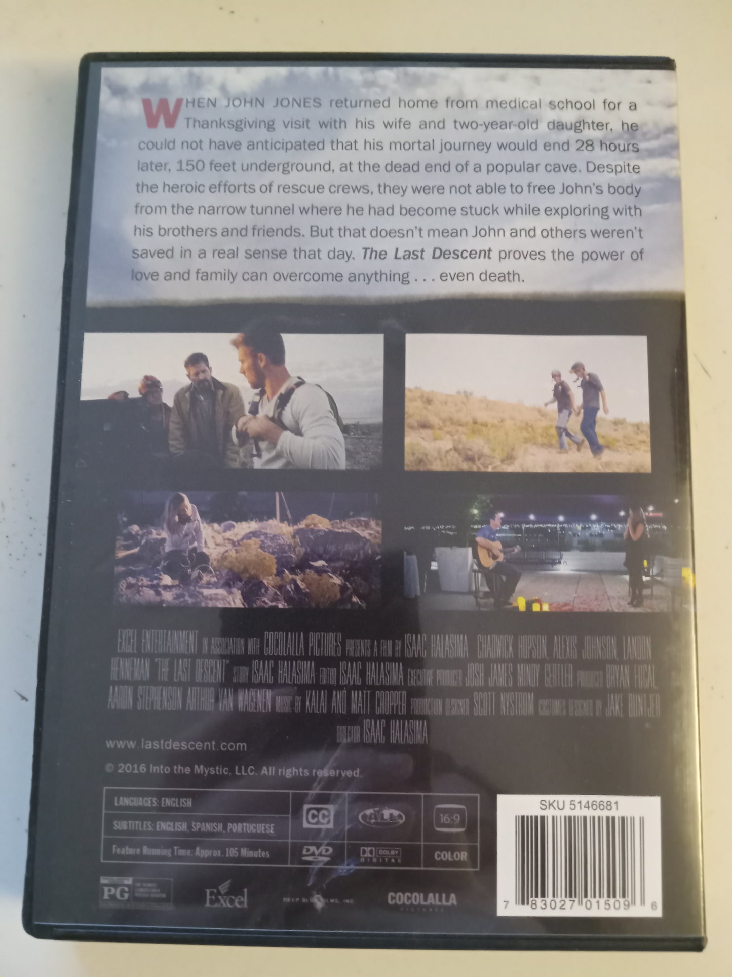 The Last Descent, DVD Movie, Isaac Halasima Widescreen, Rated PG, USED