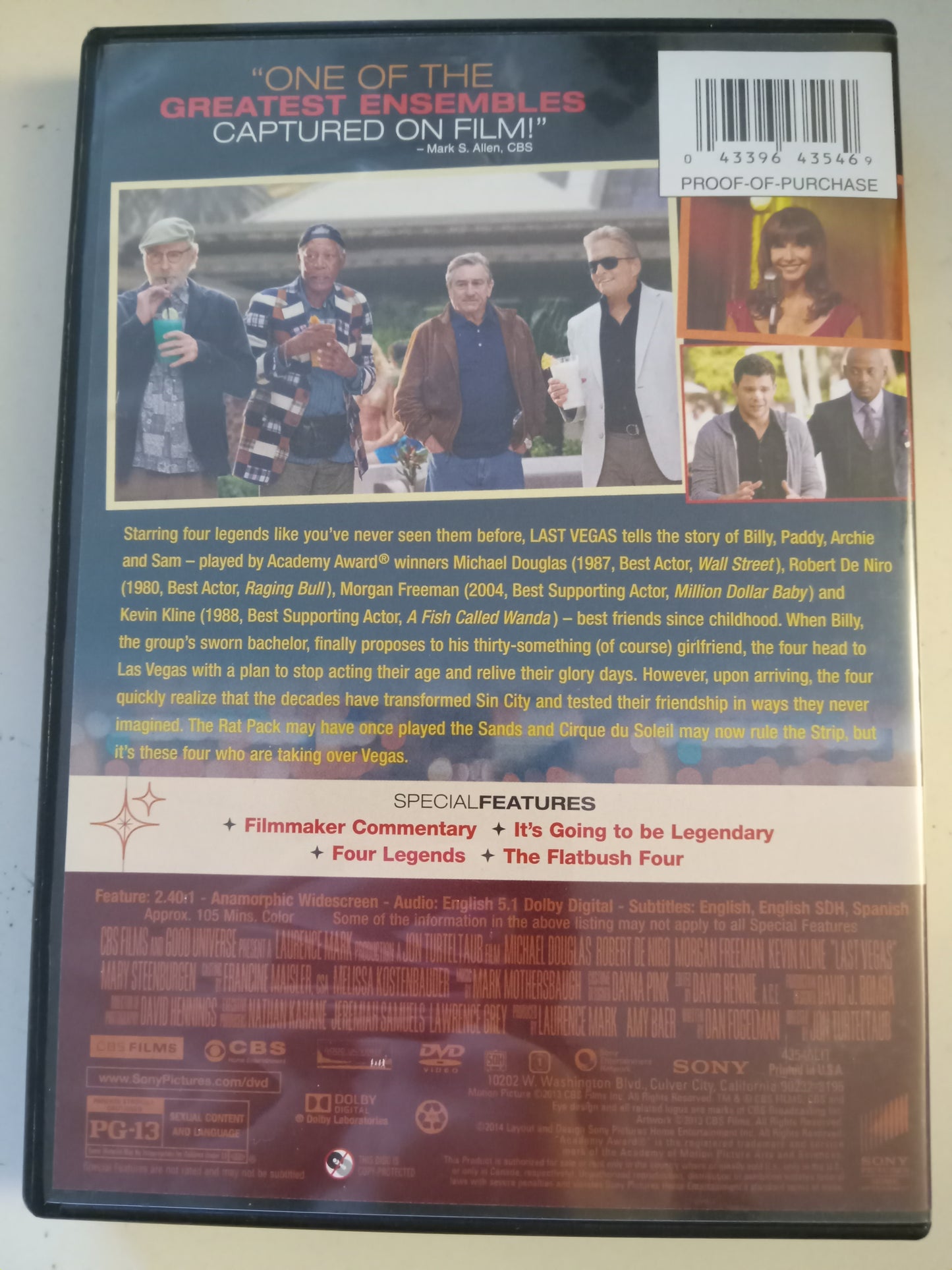 Last Vegas, DVD Movie, Michael Douglas Widescreen, Rated PG-13, USED