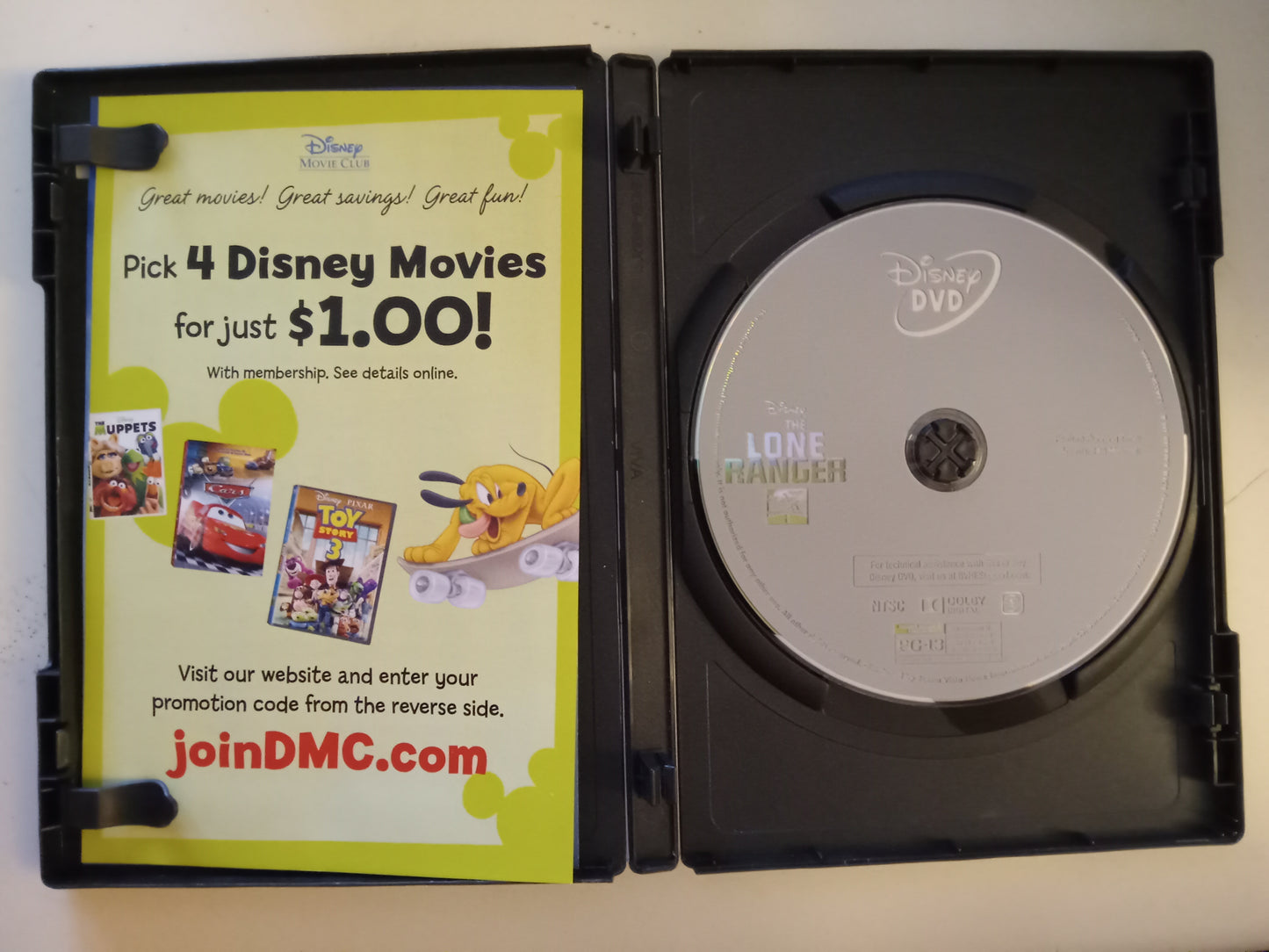 The Lone Ranger, DVD Movie, Johnny Depp Widescreen, Rated PG-13, USED