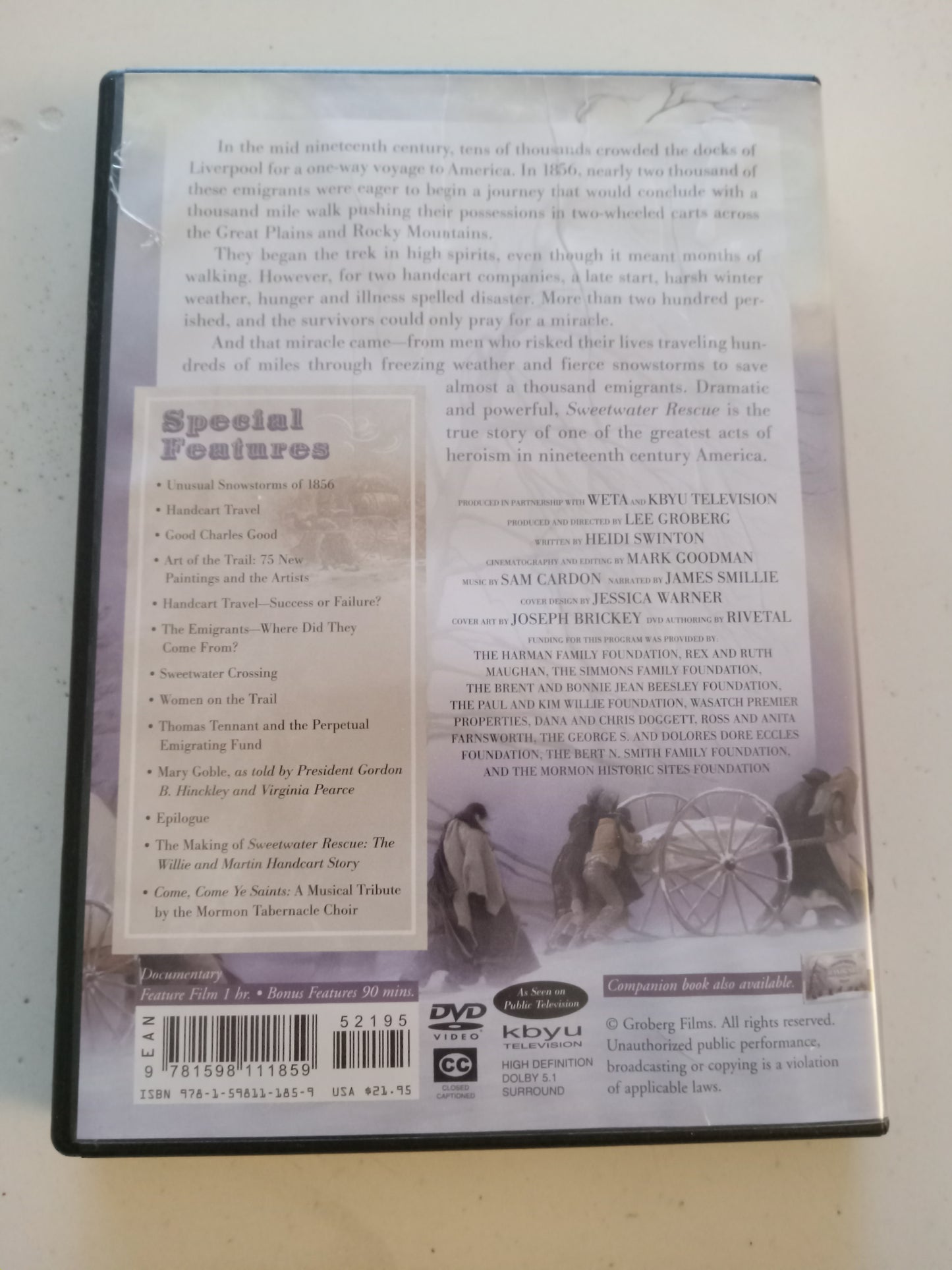 The Willie And Martin Handcart Story (Sweetwater Rescue), DVD Movie, Widescreen, Not-Rated, USED