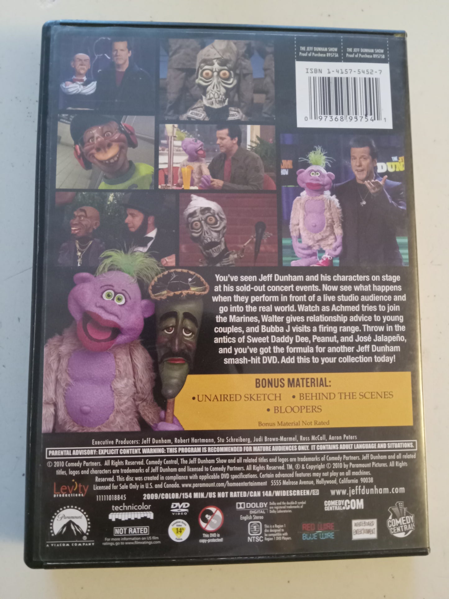 The Jeff Dunham Show, Comedy Central DVD Movie, Widescreen, Not-Rated, USED